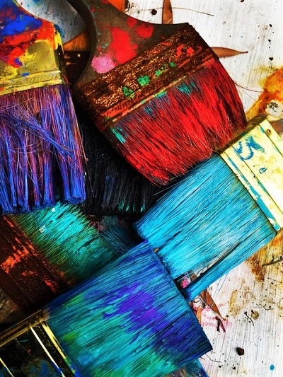 Colorful Paint brushes